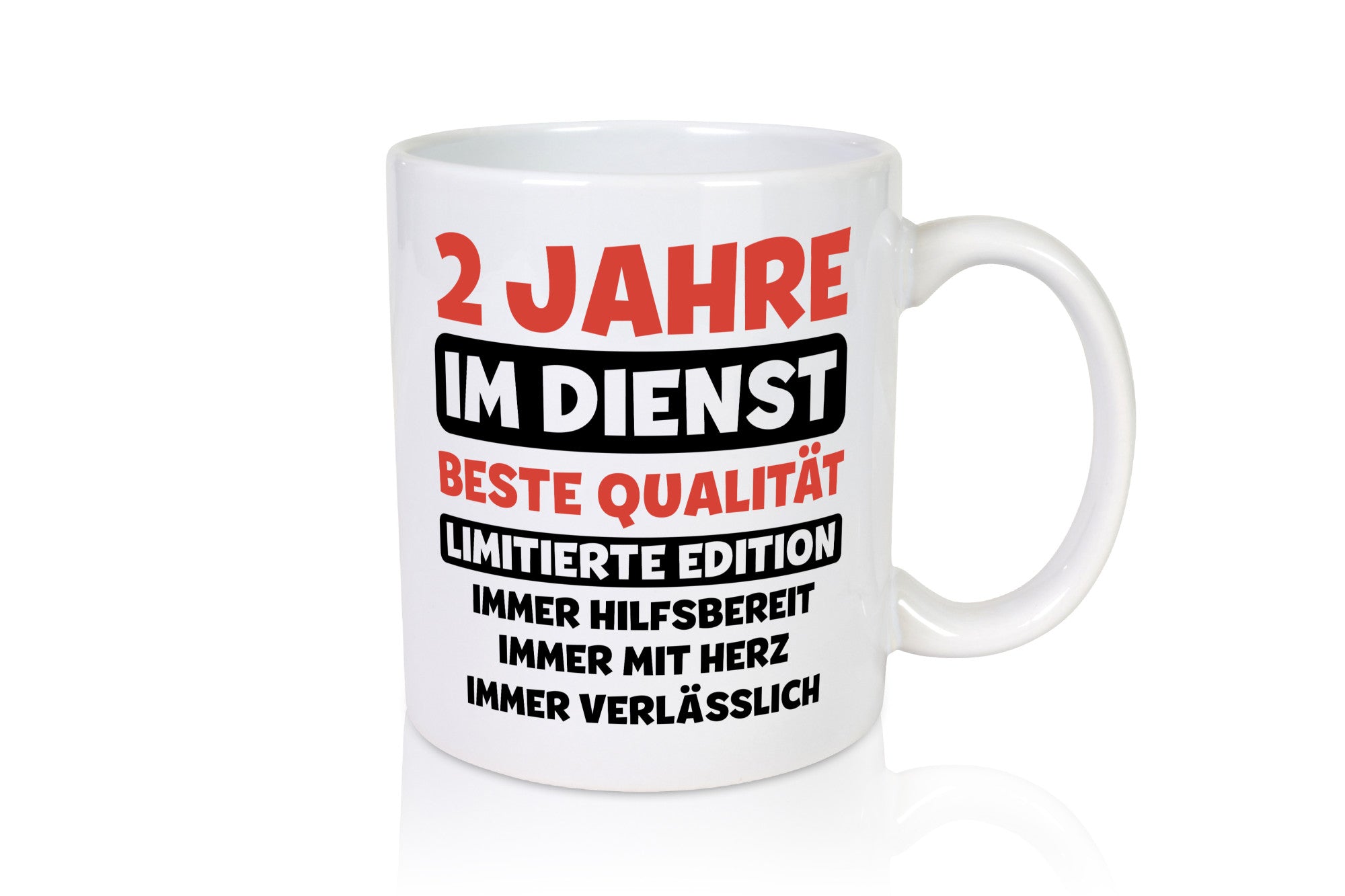 2 Jahre im Dienst | Jubiläum Arbeit v3 Geschenk Kollegen Büro lustiger Spruch