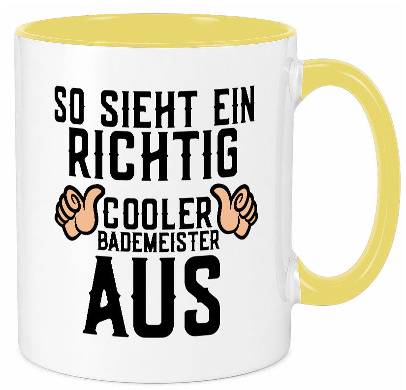 Richtig cooler Bademeister | Daumen hoch Schwimmbad lustig Humor Geschenkidee