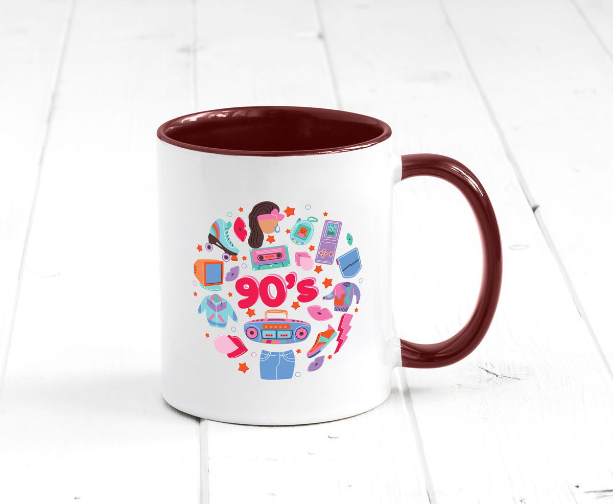 90er Jahre | Alte Zeit Nostalgie Humor Geschenkidee Tasse