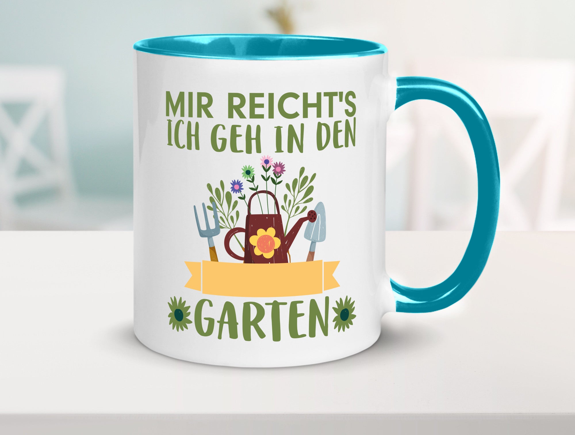 Ich geh in den Garten | Gärtner Tasse Gartenarbeit Humor Arbeit Kollegen Büro