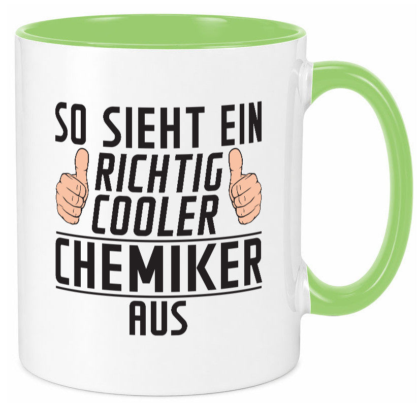 Richtig Cooler Chemiker | Chemie Labor Wissenschaft lustig Humor Geschenkidee Tasse