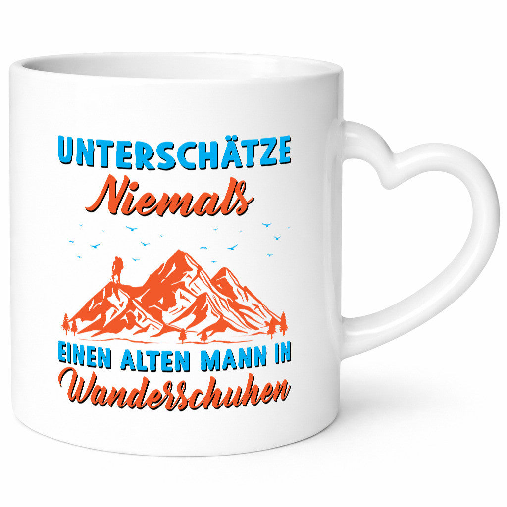 Alter Mann in Wanderschuhen | Berge Mensch Geschenkidee Humor Tasse