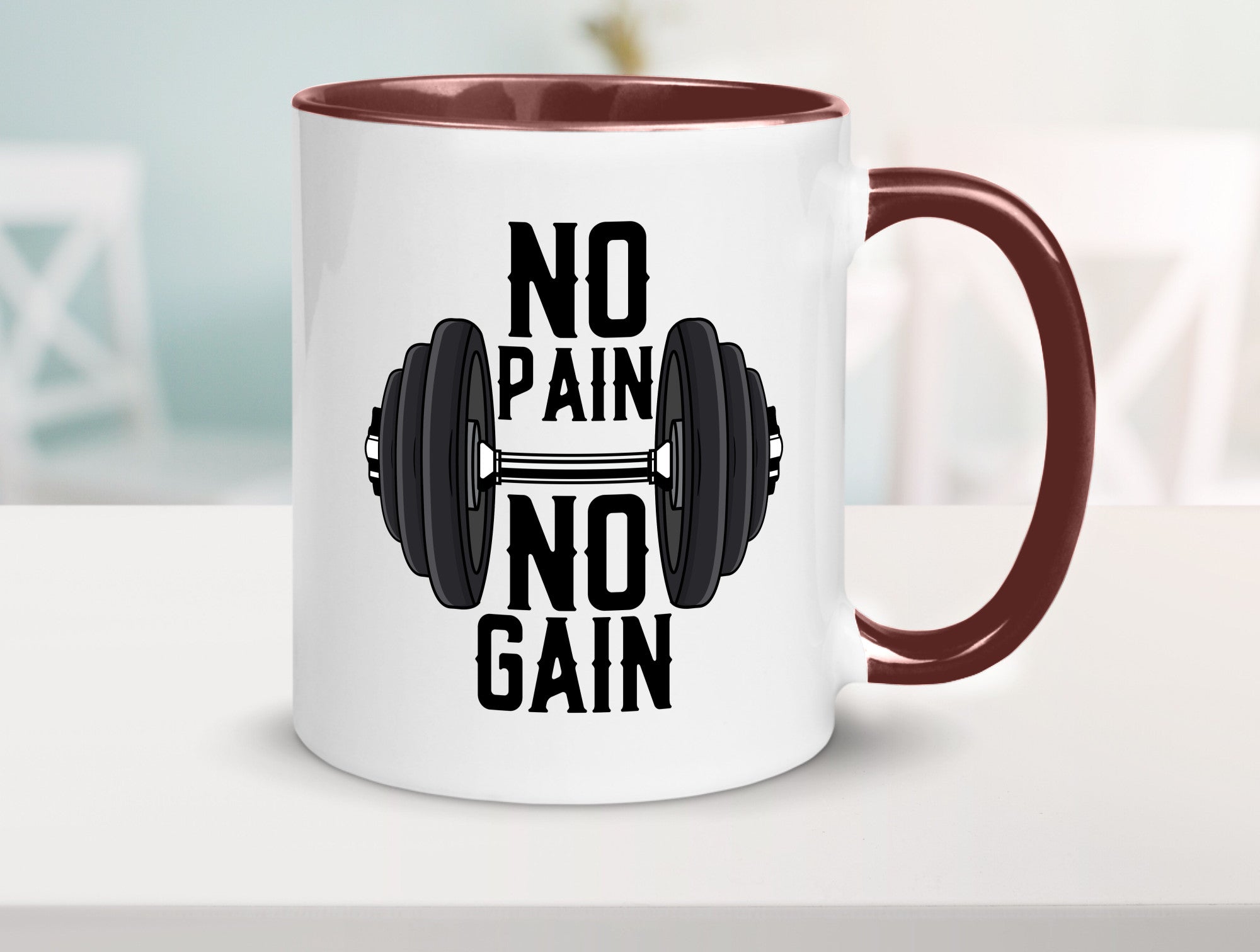 No Pain Gain | Training Motivation Fitness Pumpen lustig Humor Geschenkidee