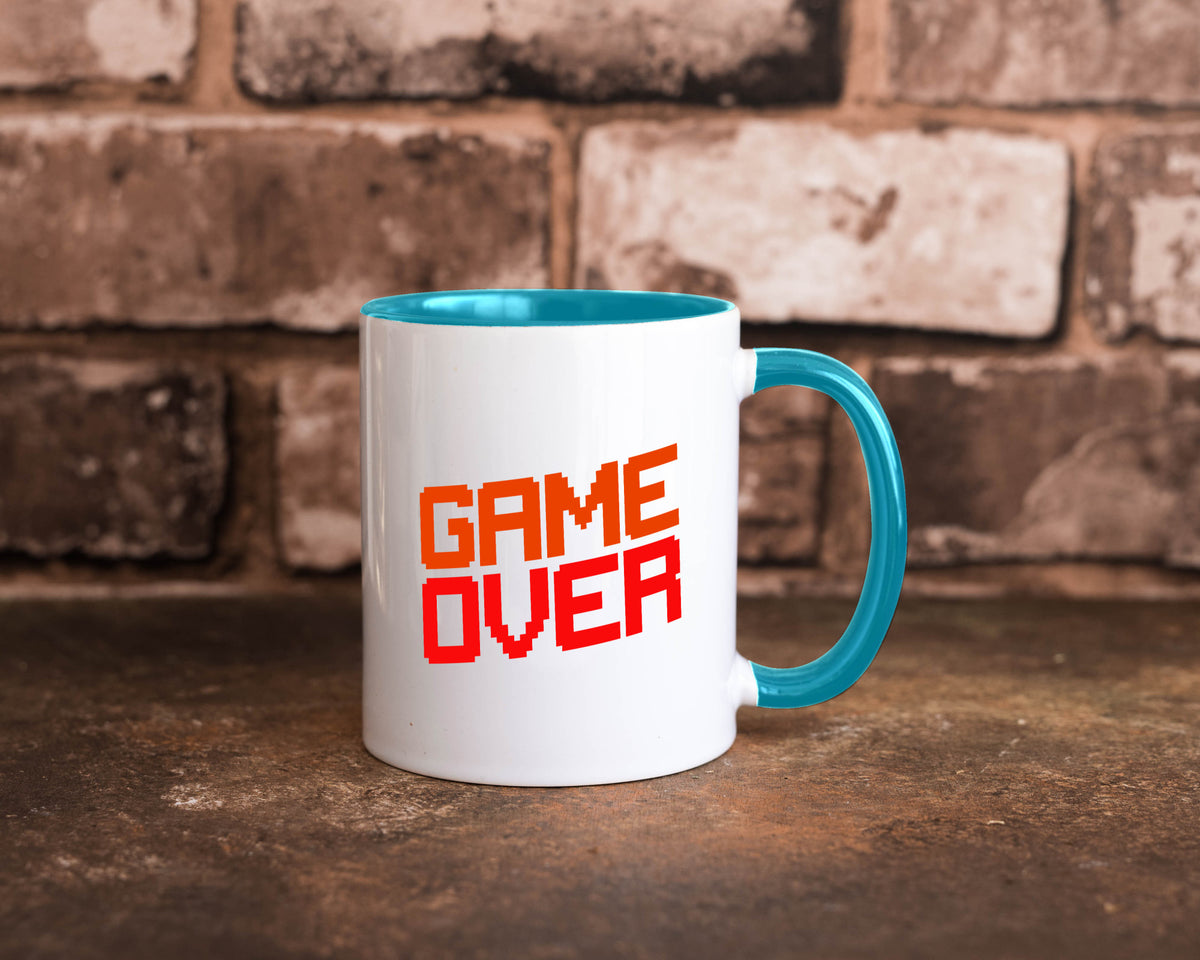 Game Over | Gamer Zocker Retro PC Nerd Pixel Geschenkidee Humor Tasse