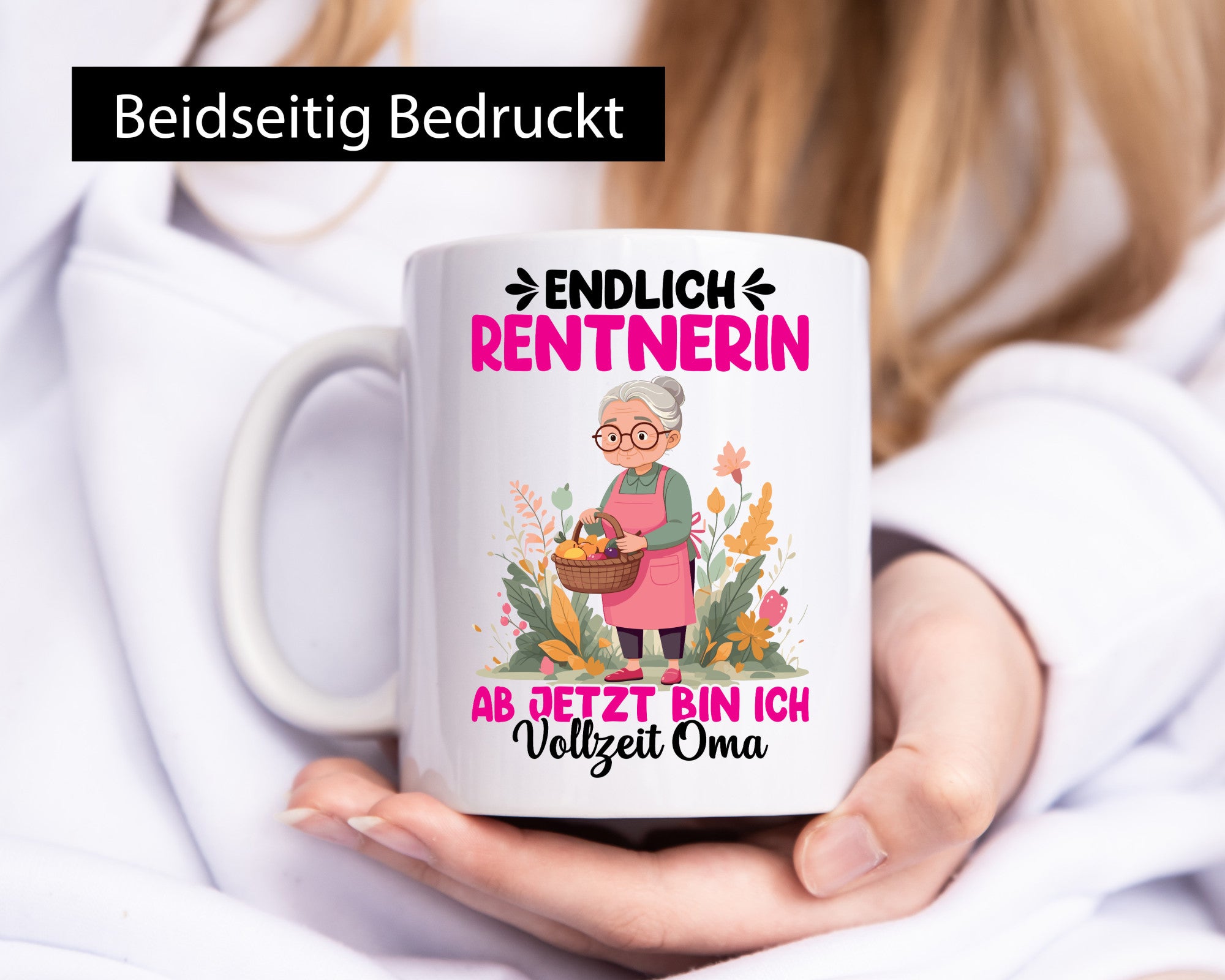 Endlich Rentnerin | Vollzeit Oma Blumen Geschenk Familie Geschenkidee lustiger