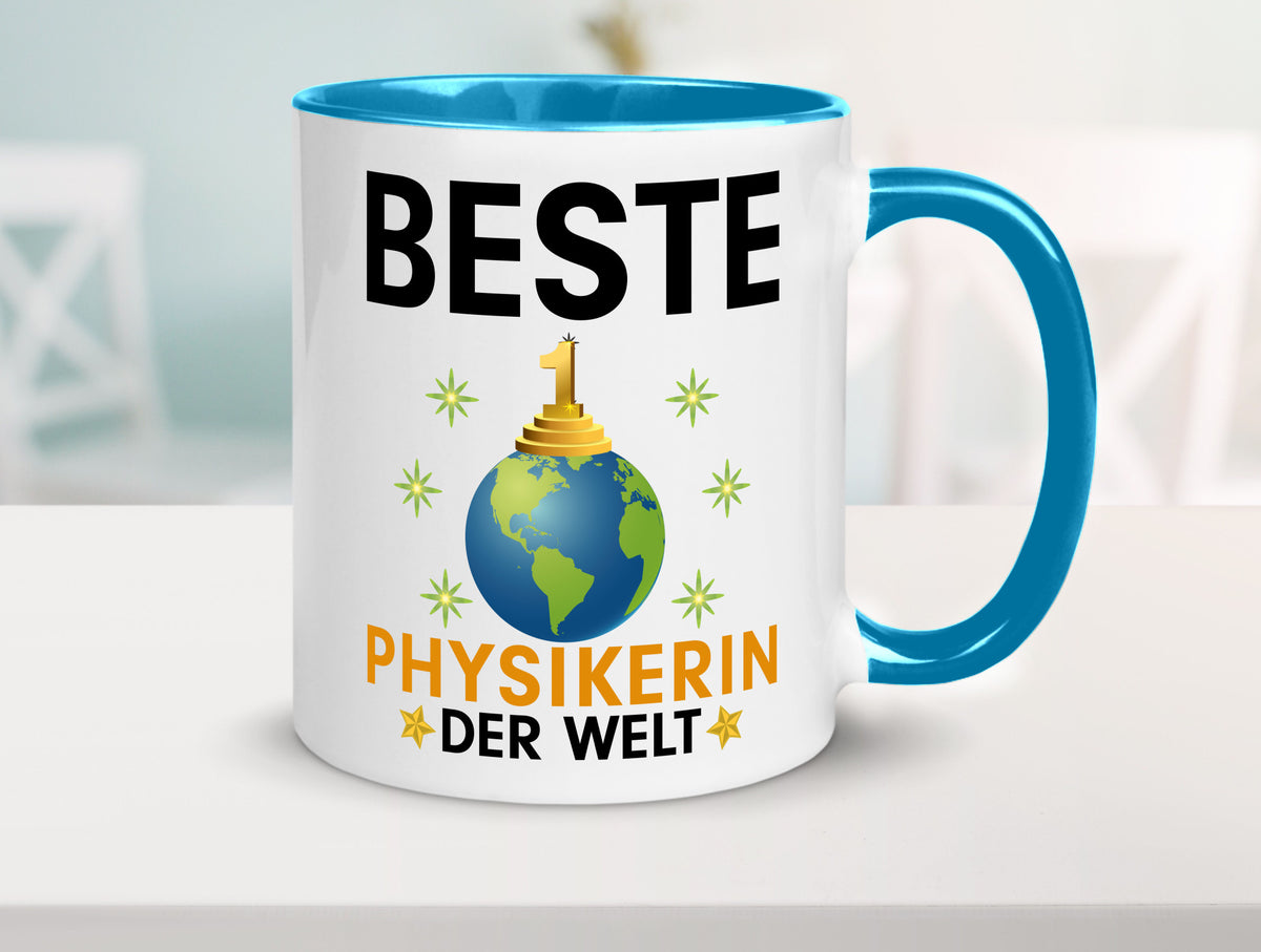 Welt Beste Physikerin | Physik lustiger Spruch Geschenk Humor Geschenkidee Tasse