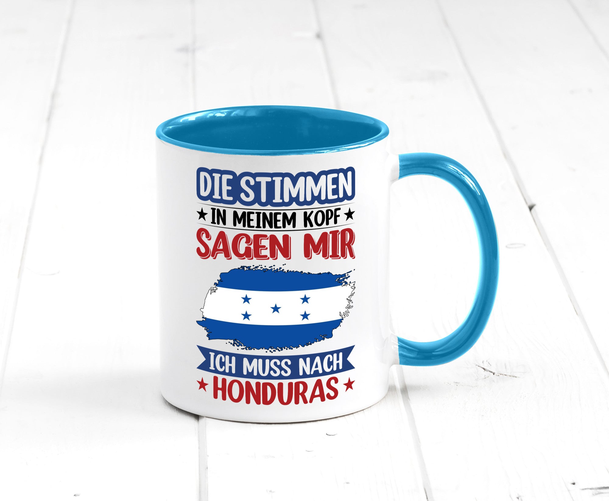 Honduras | Urlaub Stimmen in meinem Kopf Traumland Geschenkidee Humor Tasse
