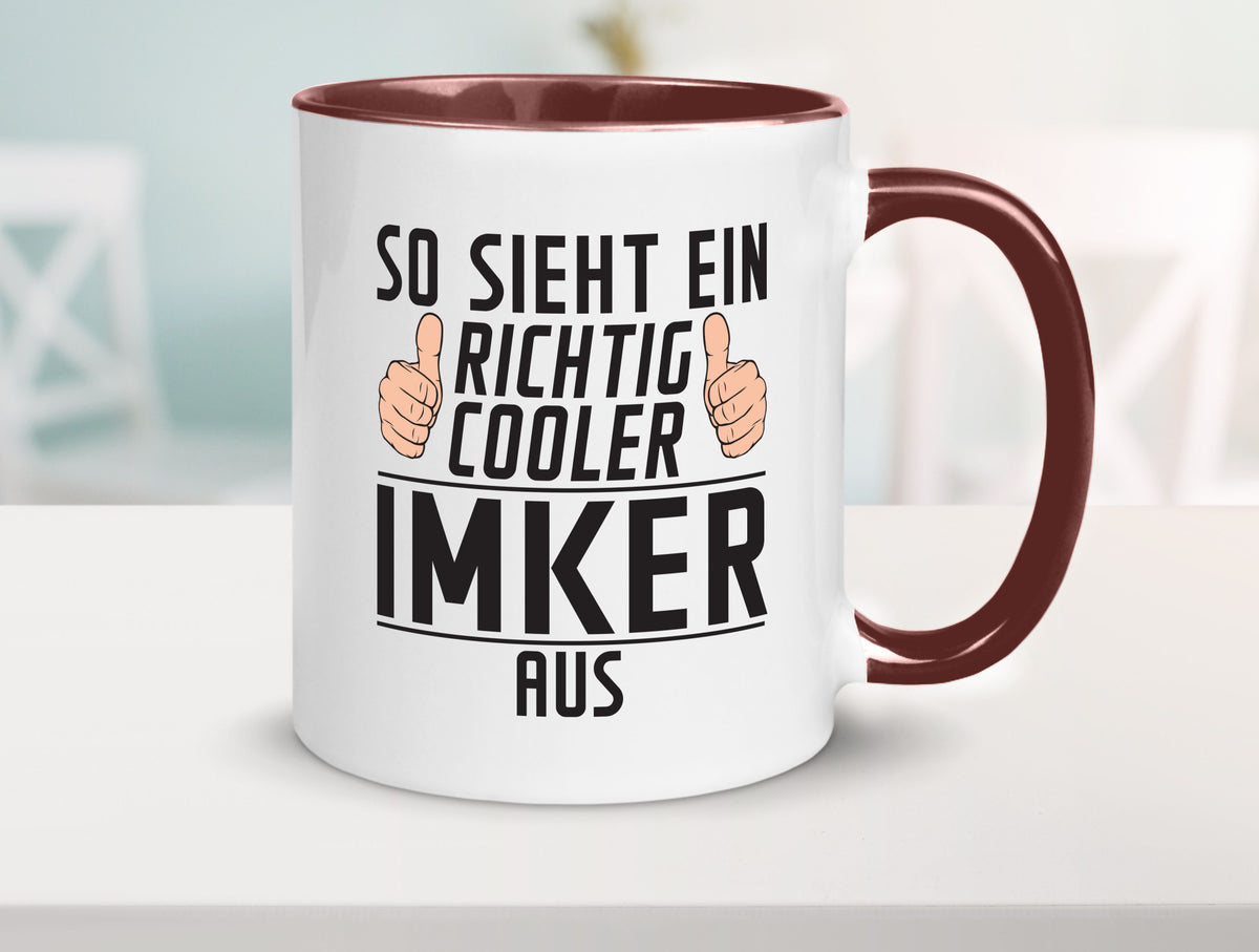 Richtig Cooler Imker | Imkerei Geschenkidee Humor Tasse