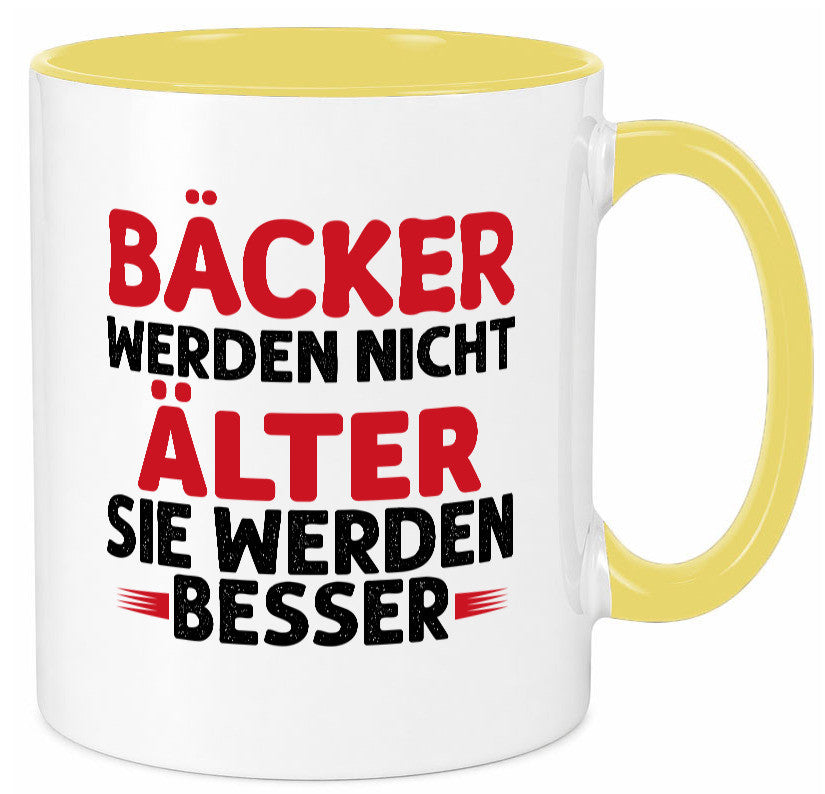 Bäcker werden nicht älter Sie besser lustig Humor Geschenkidee Geschenk Tasse