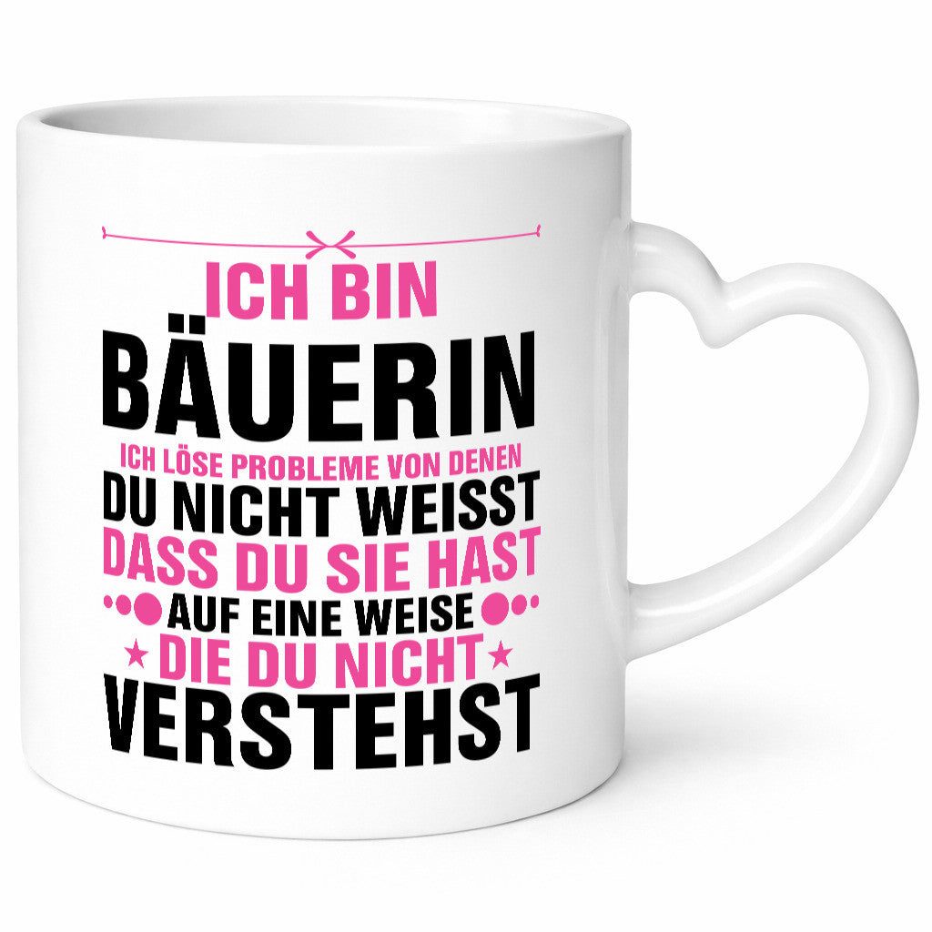 Problemlöserin: Bäuerin | Bauernhof Landwirtschaft lustiger Spruch Geschenk