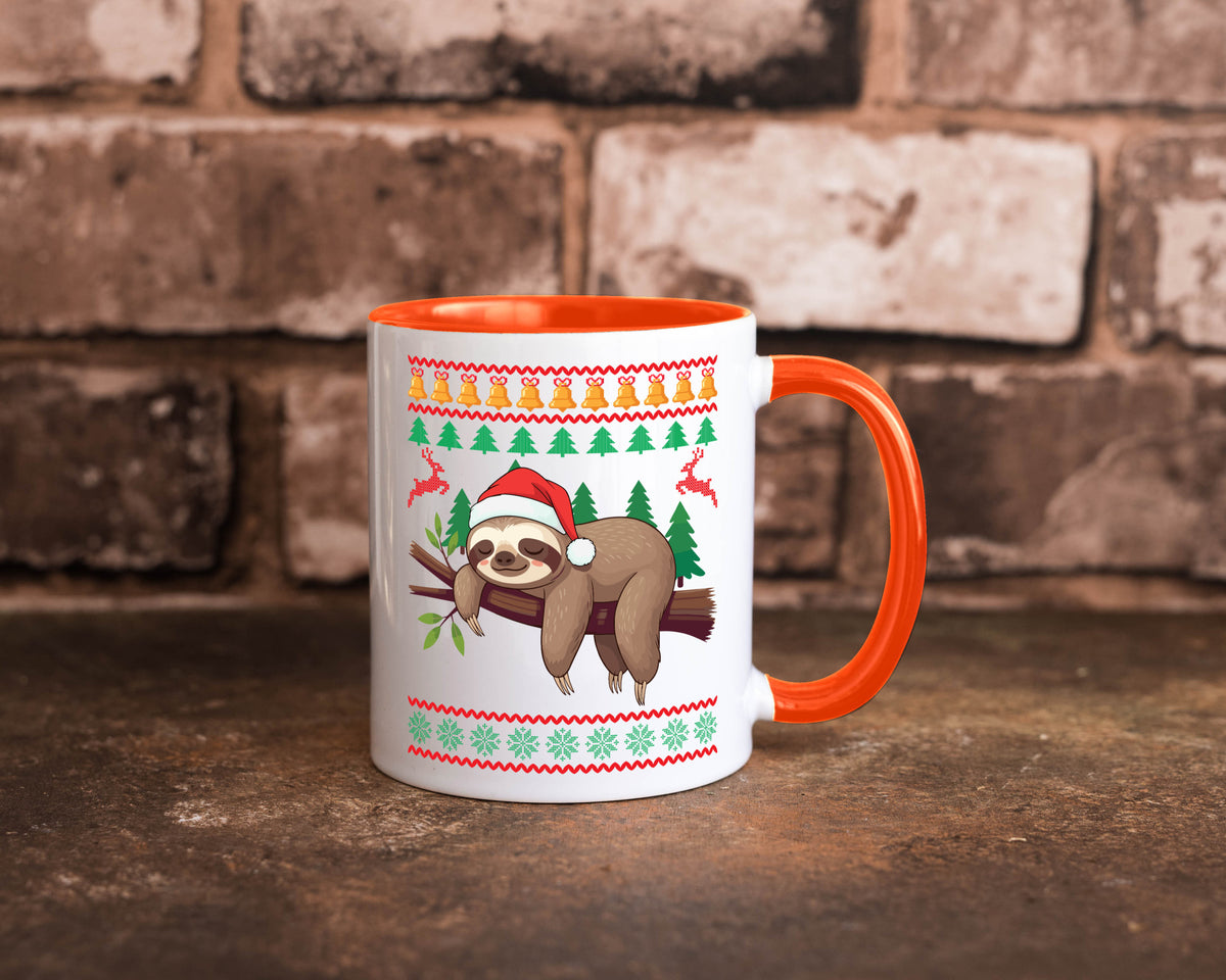 Ugly Christmas | Faultier Weihnachtsfaultier v2 lustig Tierliebhaber Humor Tasse