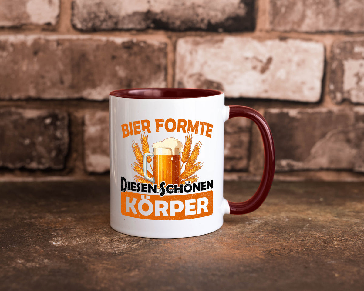 Bier förmte diesen Körper | bierliebhaber v2 Humor Geschenkidee Tasse