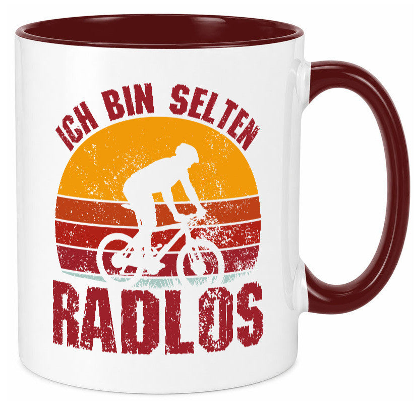Ich bin Selten Radlos | Radfahrer Mountainbike Humor Geschenkidee Tasse