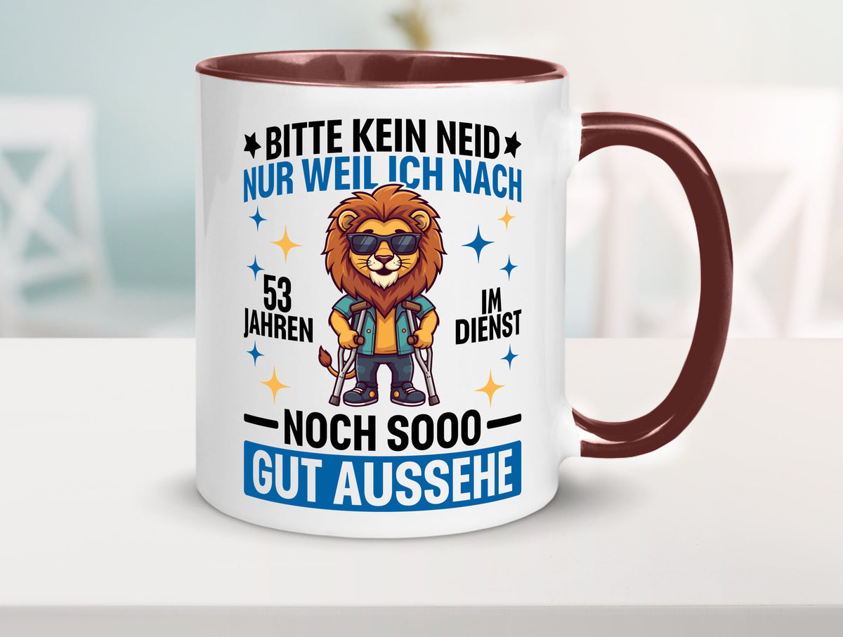 53 Jahre im Dienst | Arbeitsjubiläum Arbeit Geschenkidee Kollegen Büro Humor Tasse