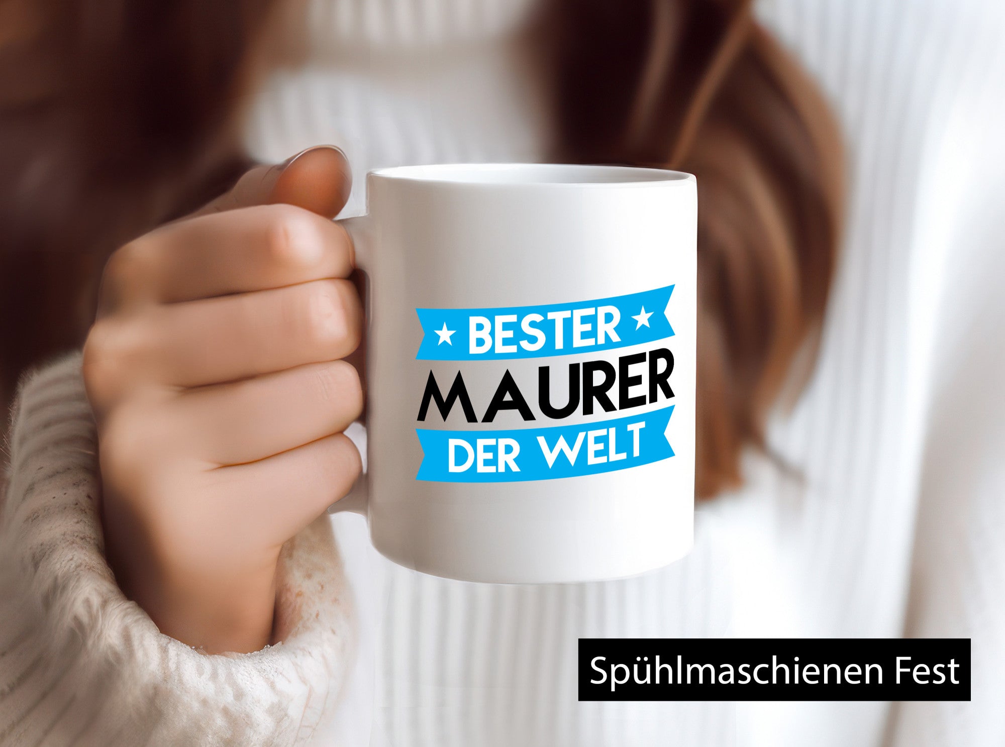 Bester Maurer | Bau Handwerker Geschenk Humor Geschenkidee lustiger Spruch Tasse