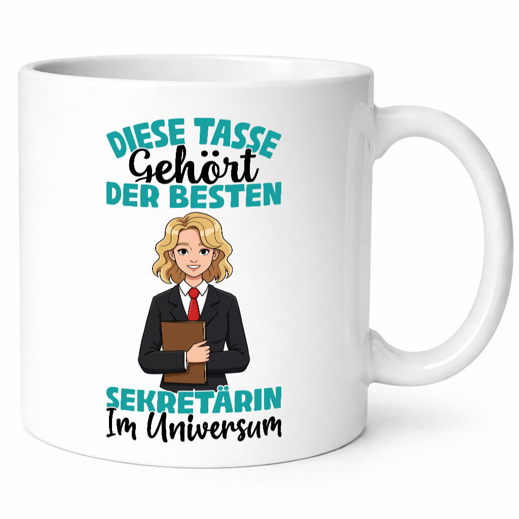 Im Universum: Sekretärin | Büro lustiger Spruch Geschenk Arbeit Kollegen Tasse