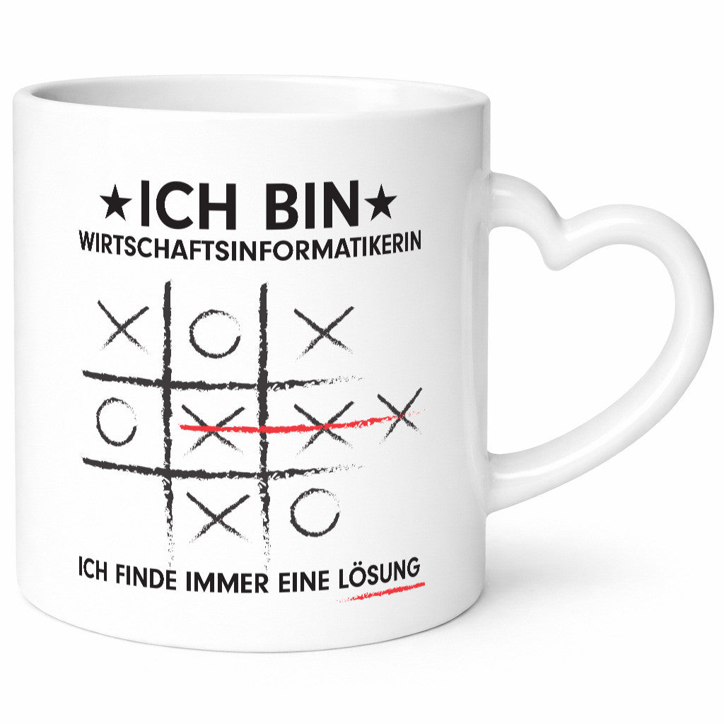 Löse Probleme: Wirtschaftsinformatikerin v2 Humor Geschenkidee Tasse