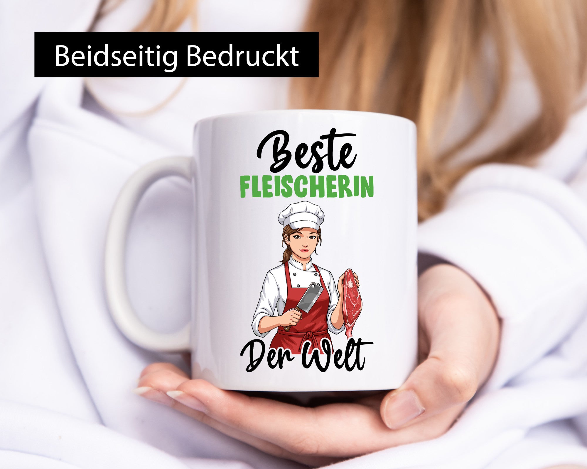 Beste Fleischerin | Schlachterei v2 Geschenkidee Humor Tasse