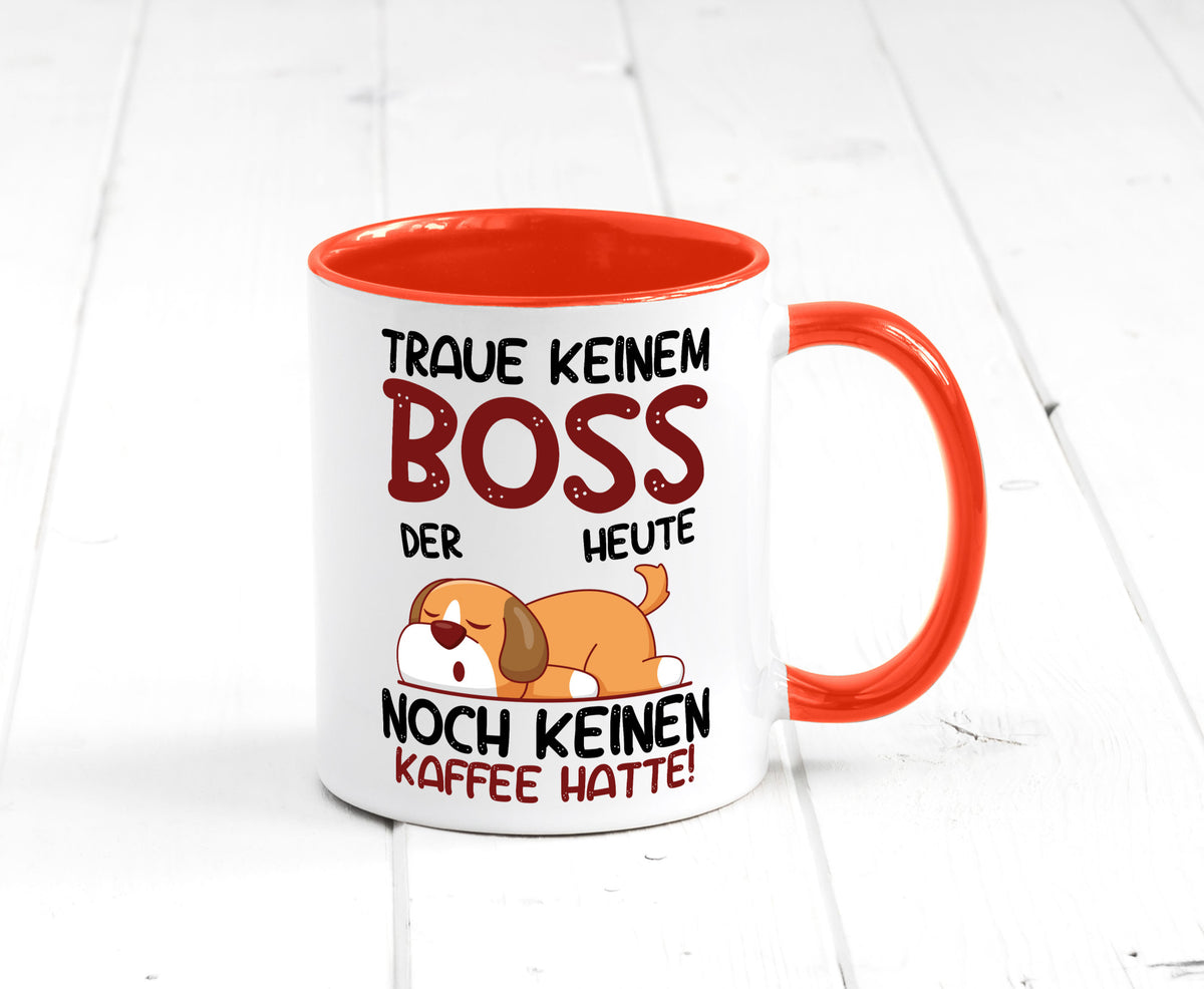 Traue keinem Boss | Führungskraft Vorgesetzter Geschenkidee Humor Tasse