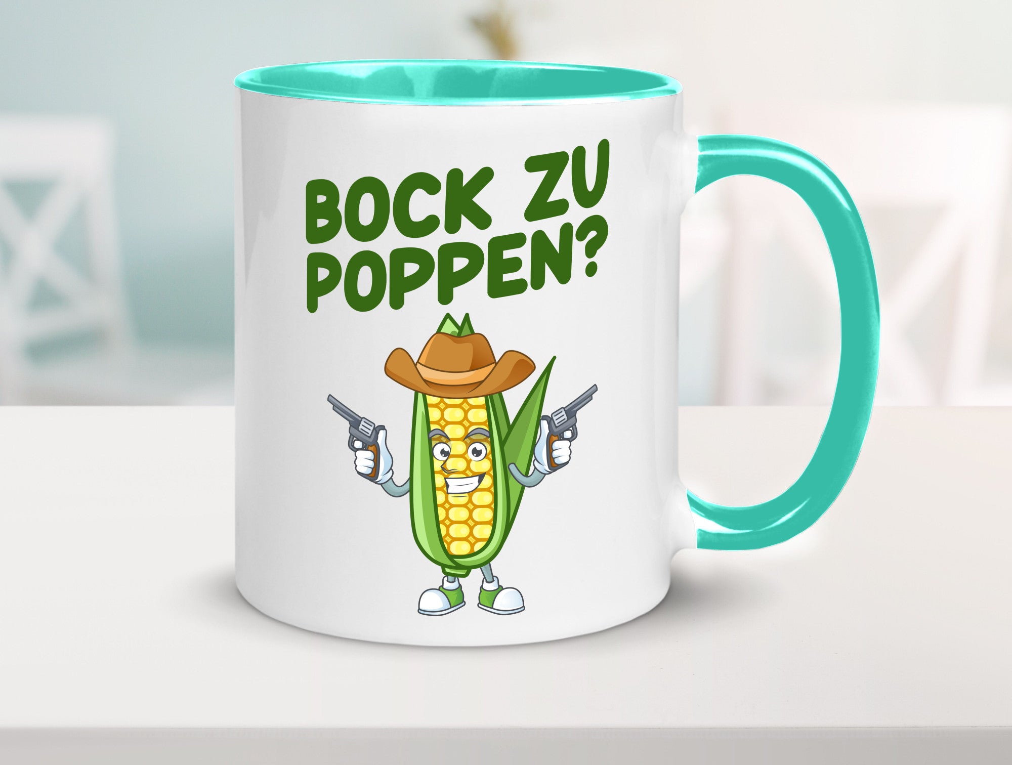 Bock auf Poppen | Mais Lustig Geschenk Humor Geschenkidee lustiger Spruch Tasse