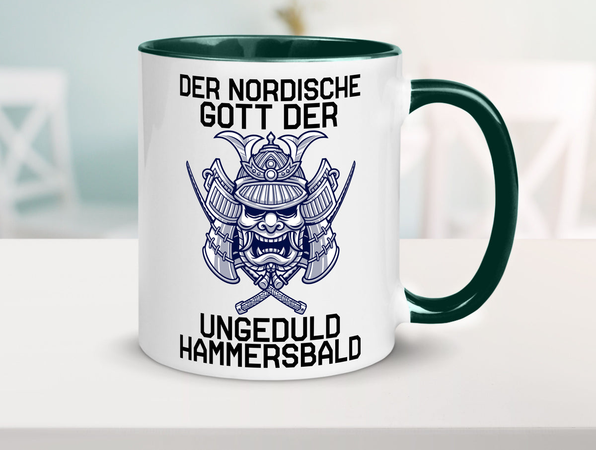 Nordischer Gott der Ungeduld | Mythologie Wikinger lustig Humor Geschenkidee Tasse