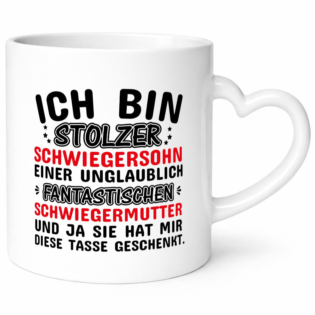 Stolzer Schwiegersohn einer Schwiegermutter Geschenkidee Familie Humor Tasse