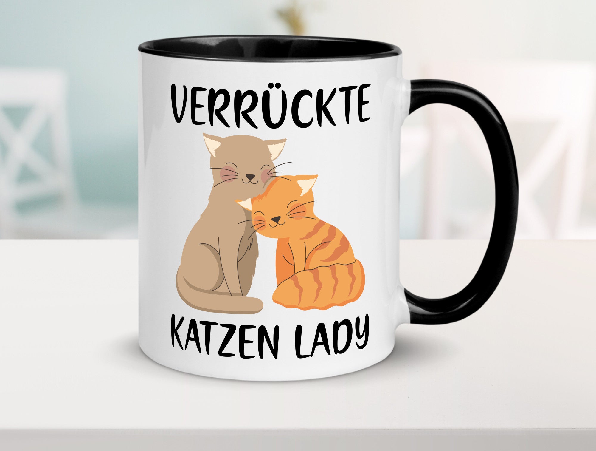 Verrückte Katzen Lady | Ich liebe Katzenliebhaber Geschenk Tierliebhaber Humor