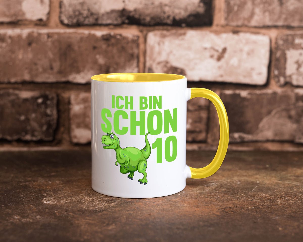 10. Geburtstag | 10 Jahre Dino Dinosaurier Geschenk Geschenkidee lustiger Tasse