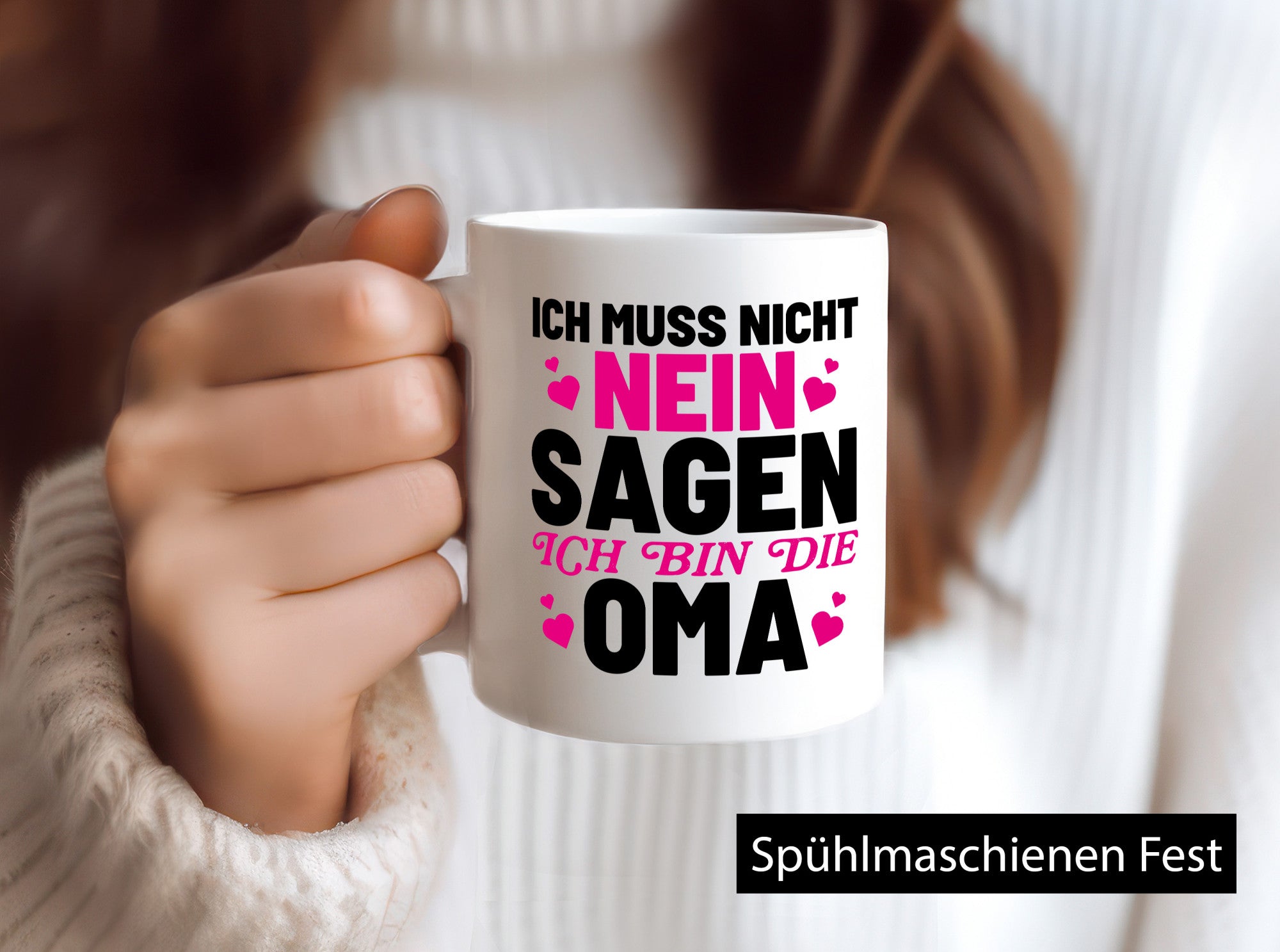 Oma sagt nie nein lustiger Spruch Geschenk Familie Geschenkidee Tasse