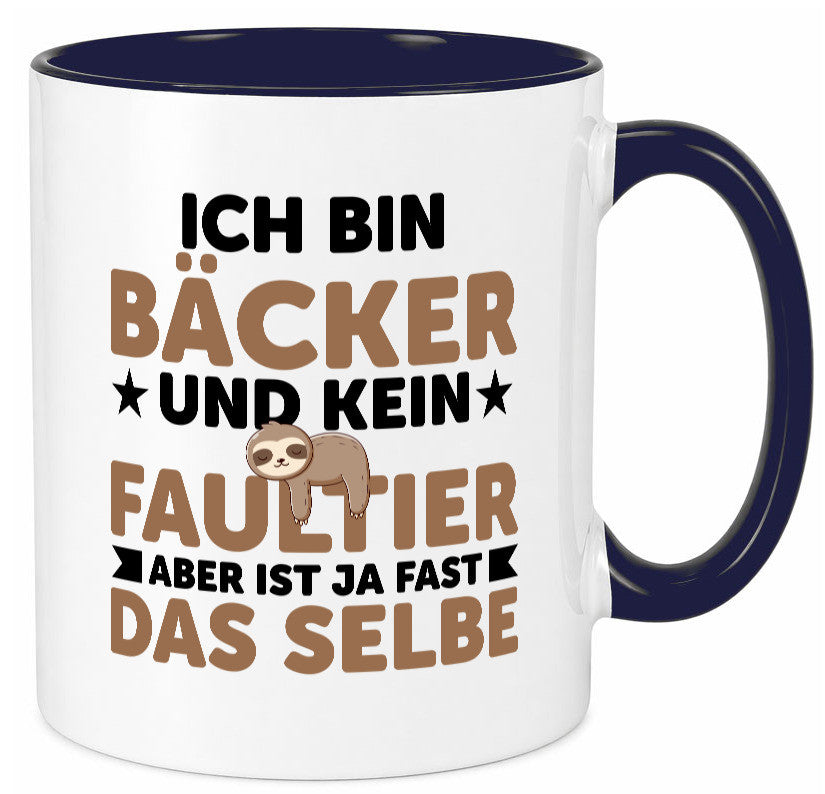 Ich bin kein Faultier: Bäcker | Bäckerei Backen Konditor Humor Tierliebhaber