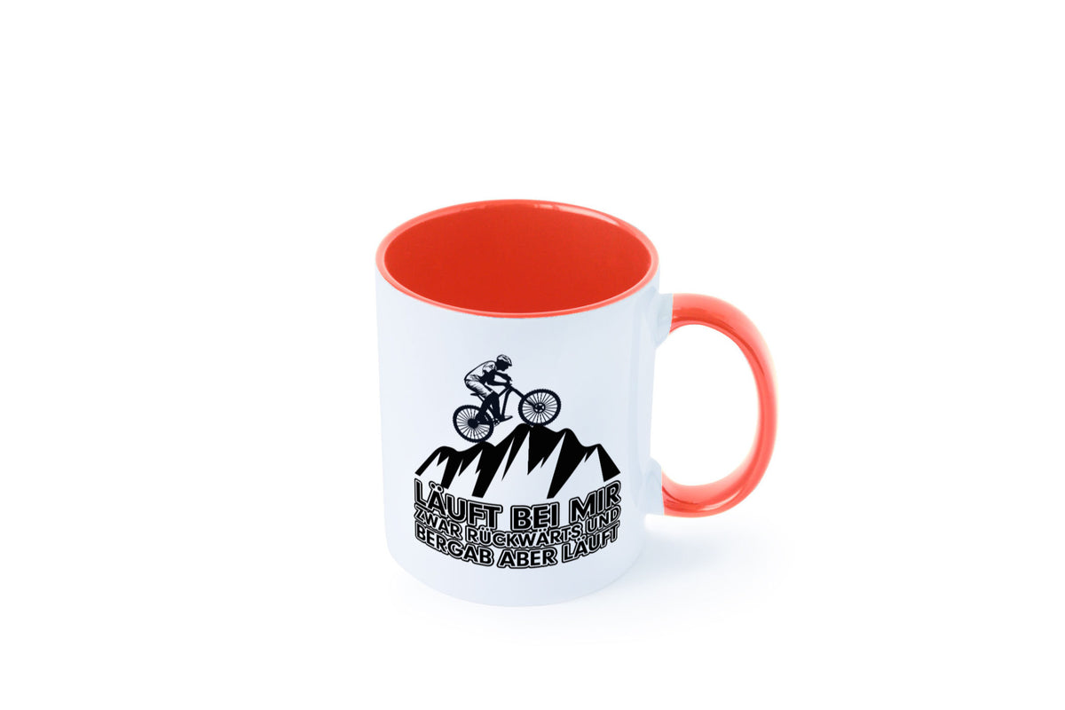 Läuft bei mir | Pechvogel Tasse Radfahrer Statement Humor Geschenkidee