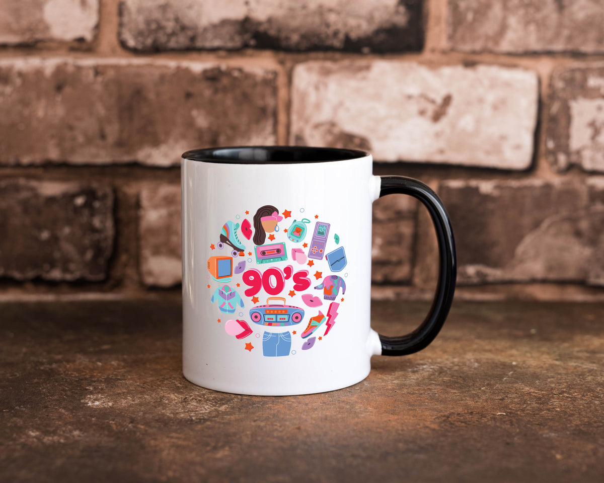 90er Jahre | Alte Zeit Nostalgie Humor Geschenkidee Tasse