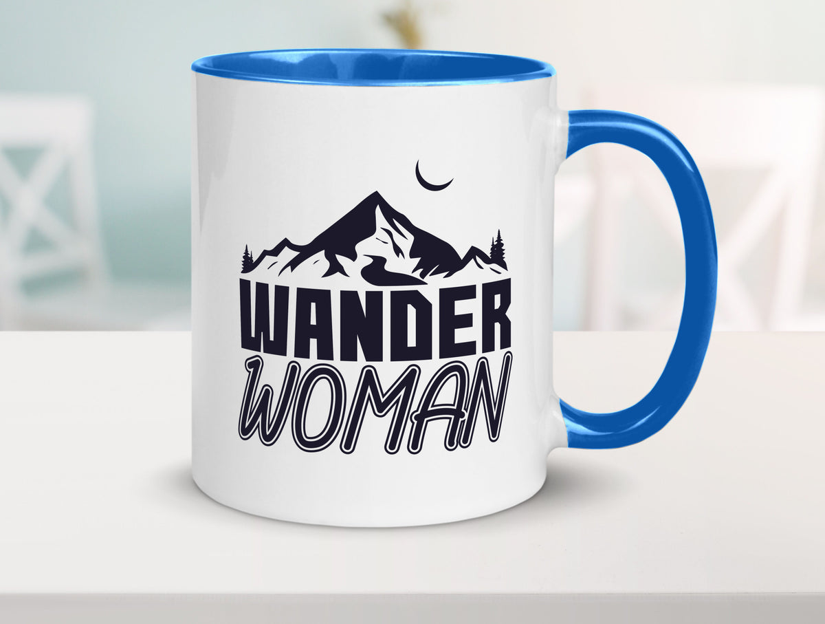 Wander Woman | Frauen Tasse Wanderer Bergsteigen lustig Familie Geschenkidee
