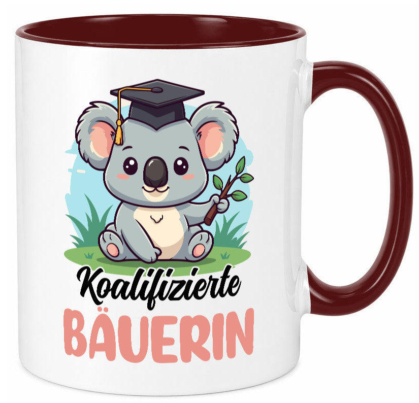Koalifizierte Bäuerin | Bauernhof Landwirtschaft lustiger Spruch Geschenk Humor Tasse