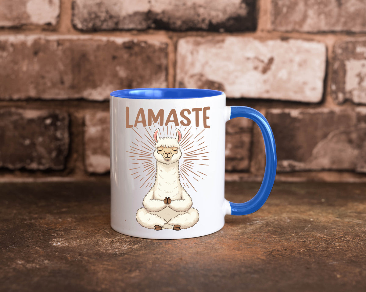 Lamaste | Lama Namaste lustiger Spruch Geschenk Humor Geschenkidee Tasse