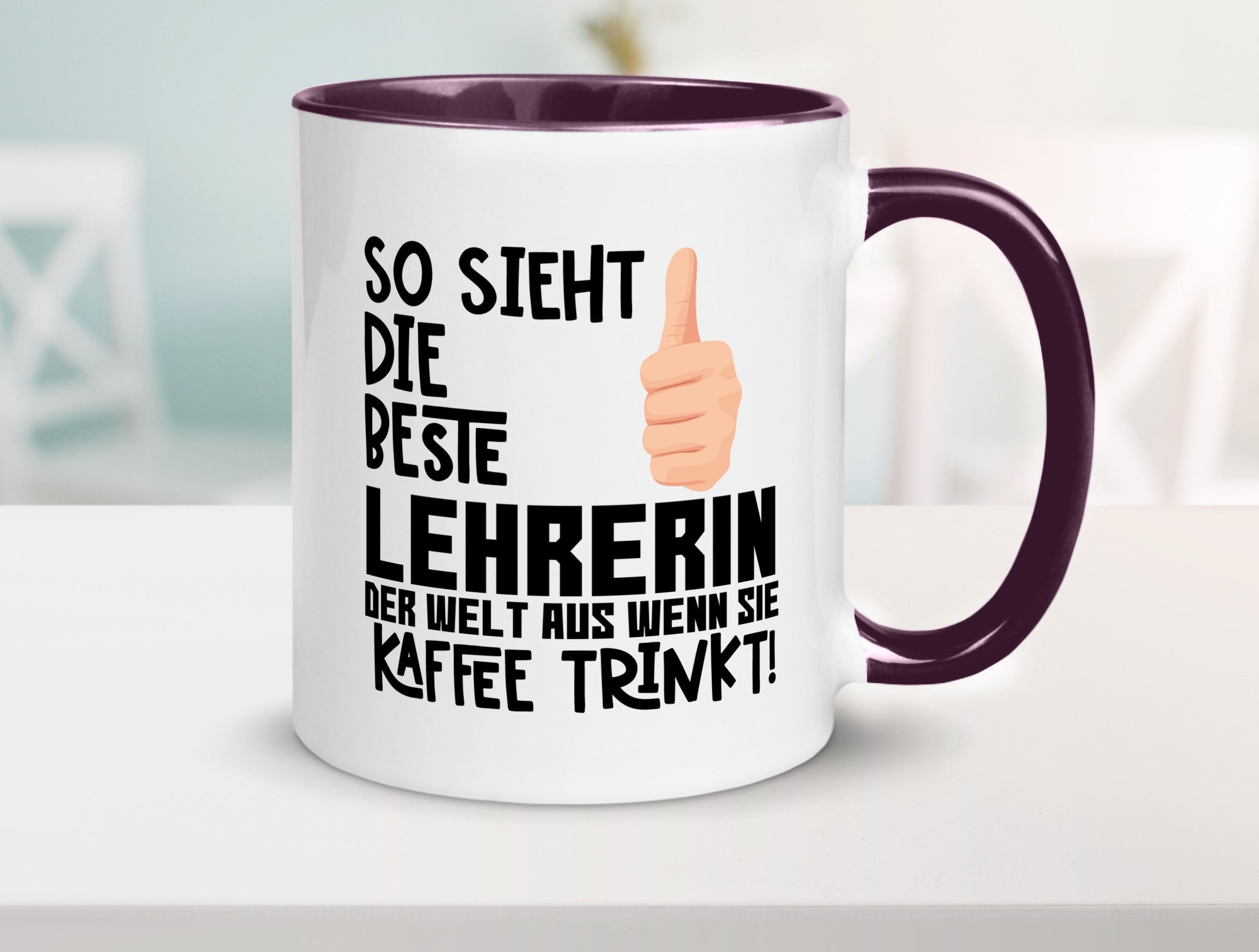 Beste Lehrerin | Lehrer Tasse Schule Dankeschön lustiger Spruch Geschenk Humor