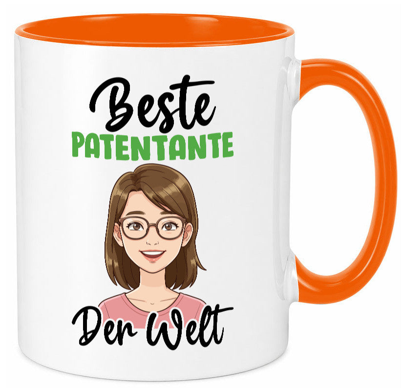 Beste Patentante | Tante lustiger Spruch Geschenk Humor Geschenkidee Tasse