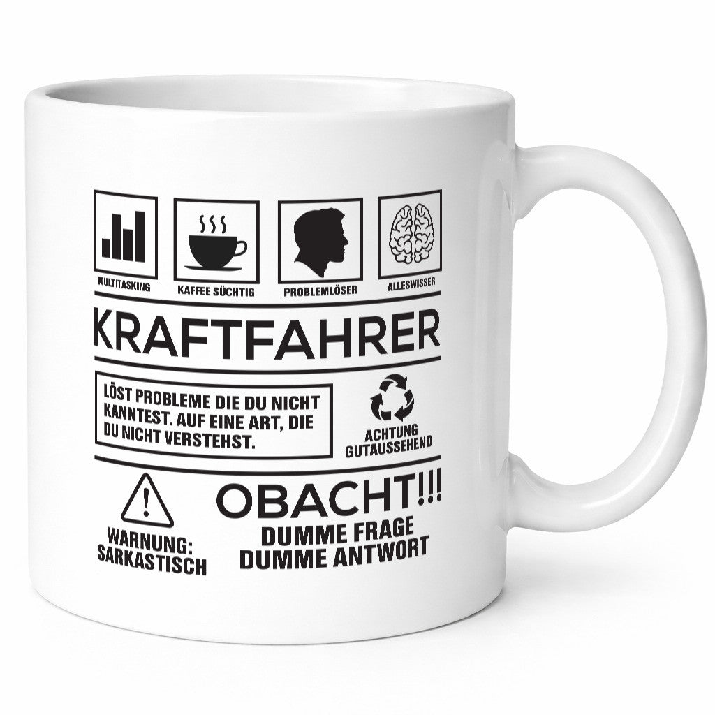 Achtung Probleme Kraftfahrer | Lastwagen LKW Fahrer lustiger Spruch Geschenk