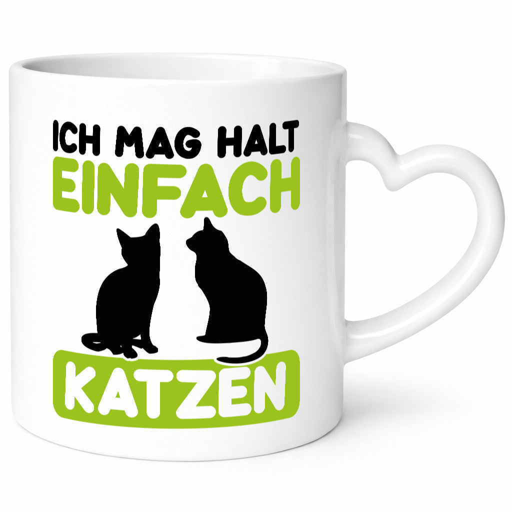 Ich mag Katzen | Tierfreund Katzenliebhaber süßer Comic Geschenk Tierliebhaber