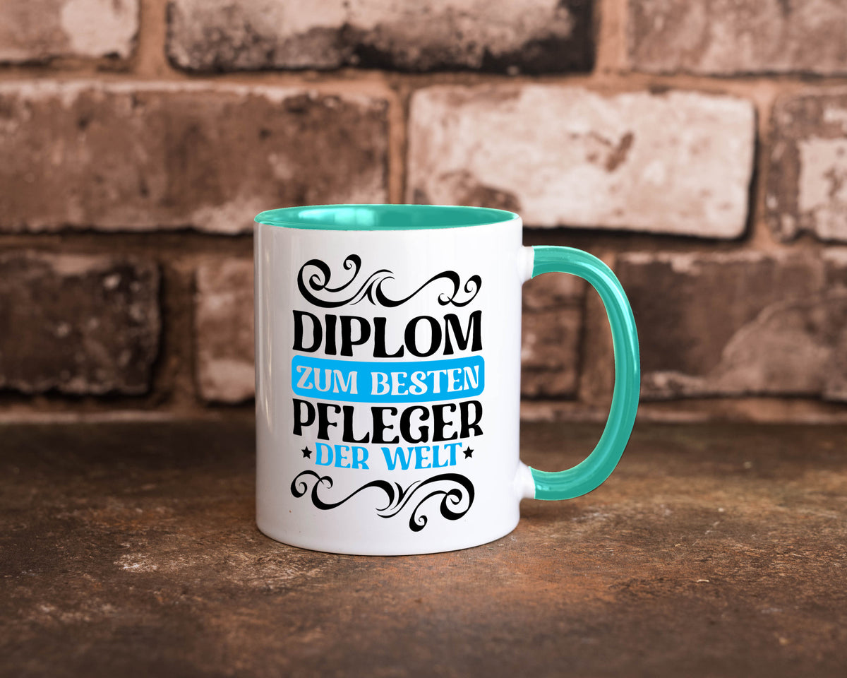 Bester Pfleger der Welt | Altenpfleger Pflegekraft lustig Humor Geschenkidee Tasse