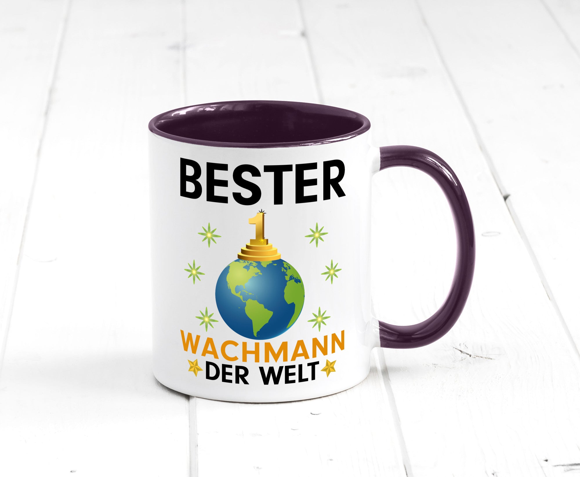 Welt Bester Wachmann | Wachpersonal Nachtwächter Humor Geschenkidee Tasse
