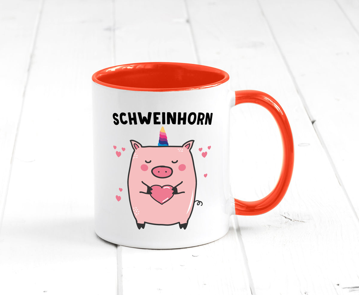 Schweinhorn lustig Humor Geschenkidee Geschenk Tasse