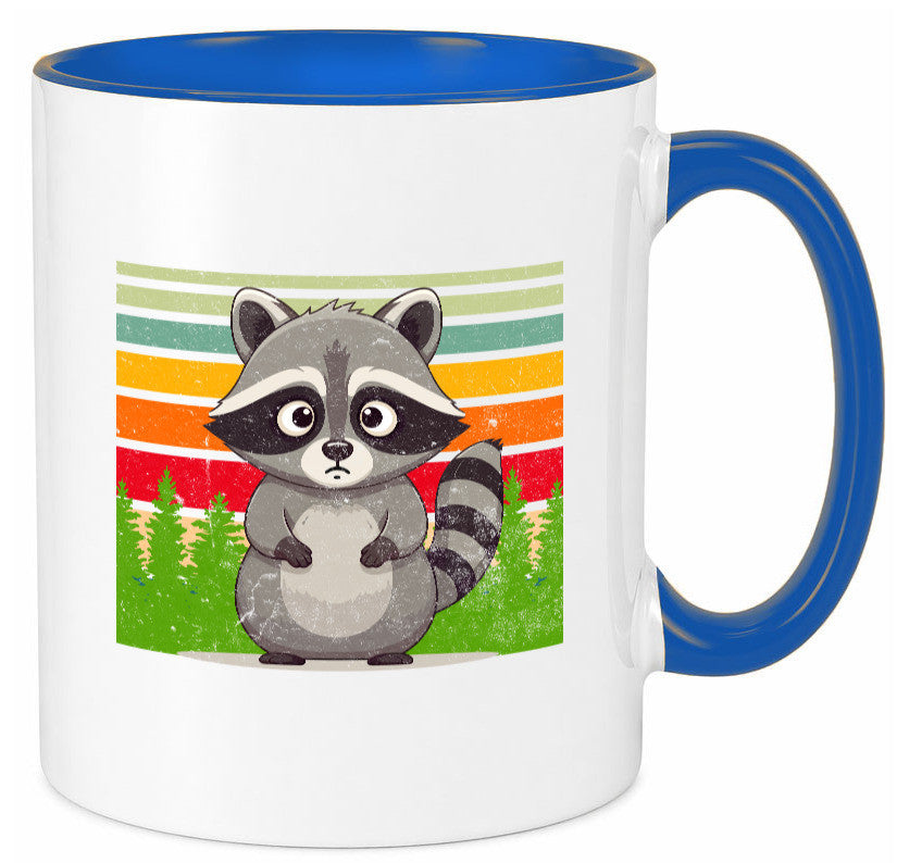 Waschbär | Vintage v2 lustiger Spruch Geschenk Humor Geschenkidee Tasse