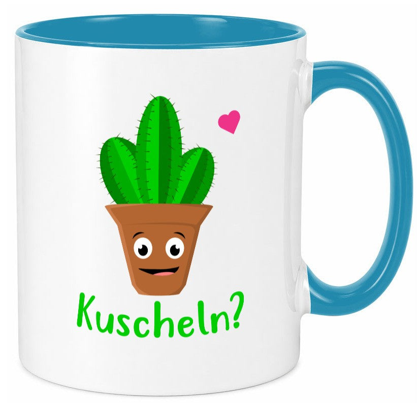 Kuscheln? | lustige Tasse Kaktus Motiv Humor lustig Geschenkidee Geschenk