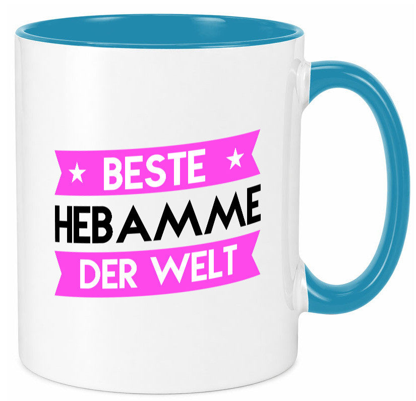 Beste Hebamme | Geburtshilfe lustiger Spruch Geschenk Humor Geschenkidee Tasse
