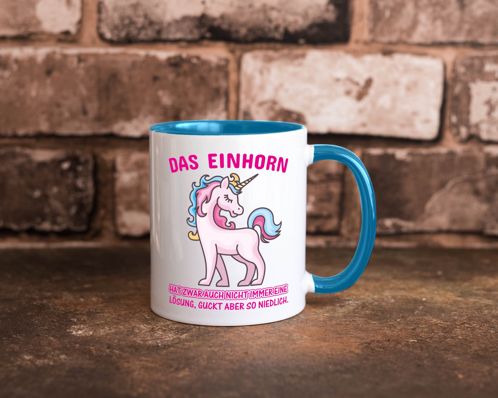 Niedliches Einhorn | lustige Tasse Frauen Mädchen lustiger Spruch Geschenk