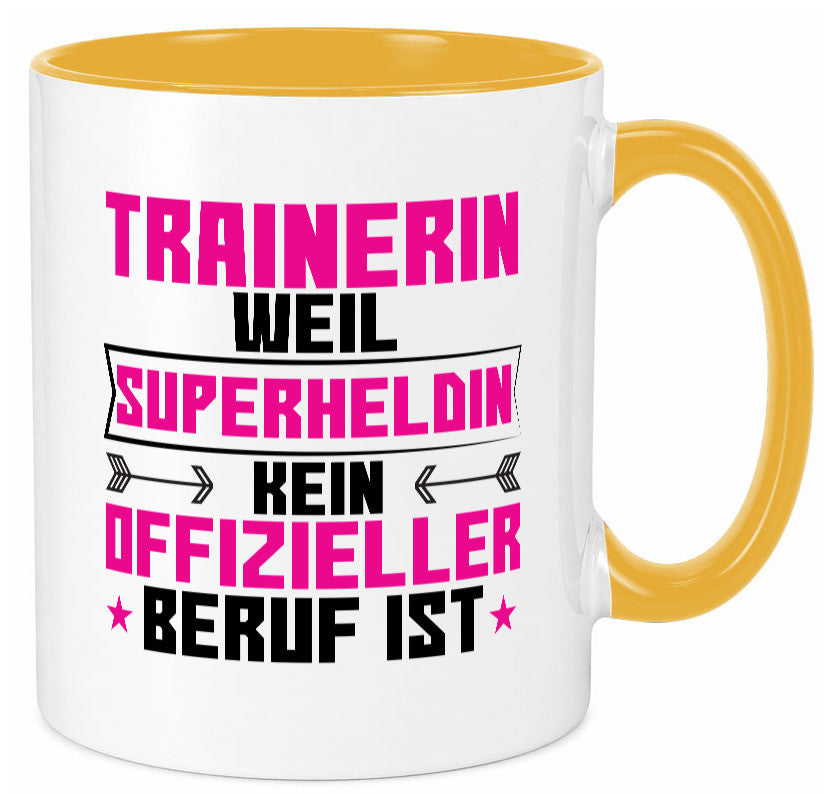 Superheldin Trainerin | Sportverein Humor Geschenkidee Tasse
