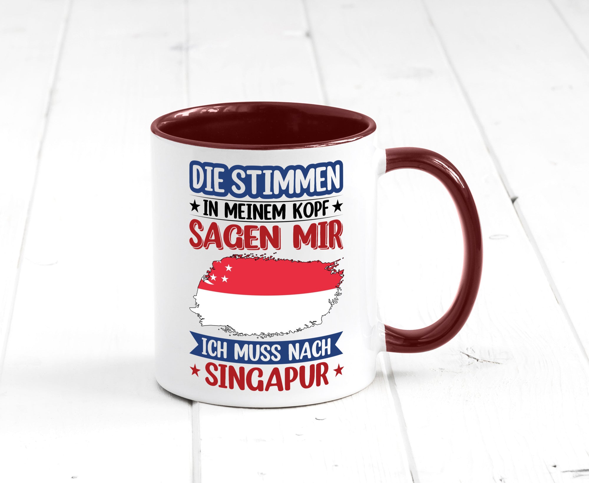 Singapur | Urlaub Stimmen in meinem Kopf Traumland v2 lustiger Spruch Geschenk