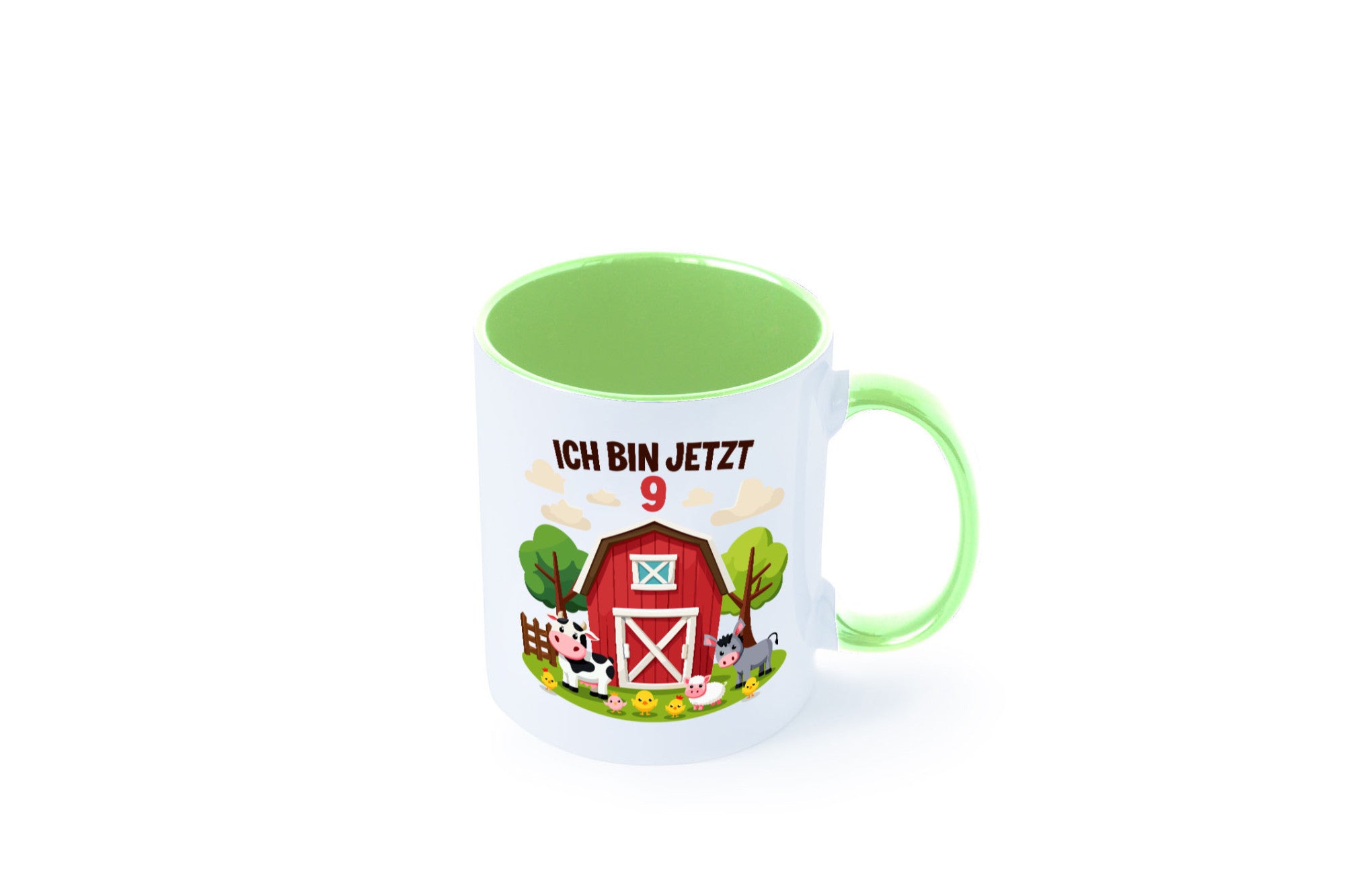 9. Geburtstag | 8 Jahre Bauernhof und Tiere Humor Geschenkidee Tasse