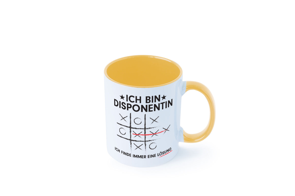 Lösung finden: Disponentin | Zuteilerin v2 lustiger Spruch Geschenk Humor Tasse